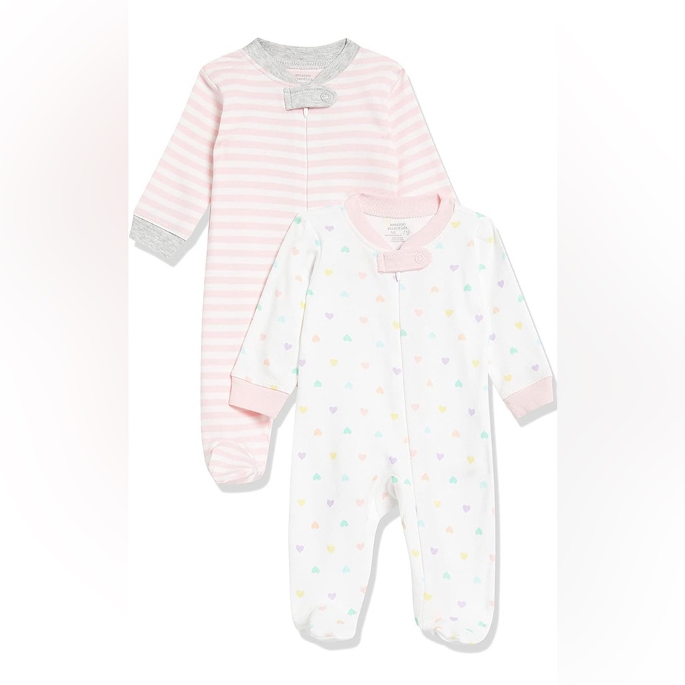 Baby Girls’ Footed Sleep and Play (2) - 0-3 months